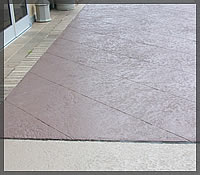 Spray-Deck with a Pattern in front of entrance<br />Federal Savings and Loan, Scottsboro AL
